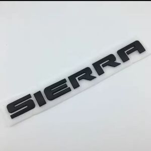 New GMC Sierra Black Emblem Badge Nameplate Adhesive Back
